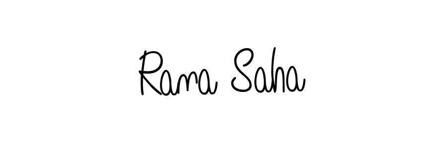 You should practise on your own different ways (Angelique-Rose-font-FFP) to write your name (Rana Saha) in signature. don't let someone else do it for you. Rana Saha signature style 5 images and pictures png