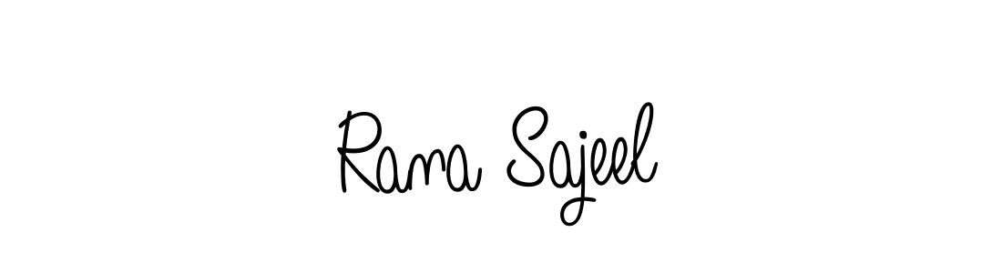 if you are searching for the best signature style for your name Rana Sajeel. so please give up your signature search. here we have designed multiple signature styles  using Angelique-Rose-font-FFP. Rana Sajeel signature style 5 images and pictures png