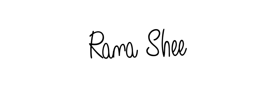 Use a signature maker to create a handwritten signature online. With this signature software, you can design (Angelique-Rose-font-FFP) your own signature for name Rana Shee. Rana Shee signature style 5 images and pictures png