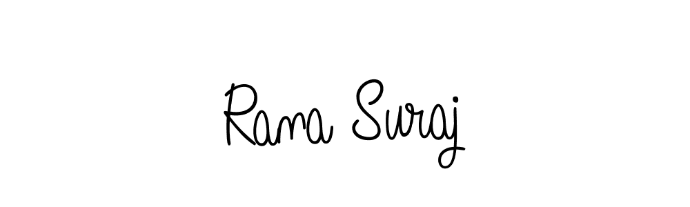 How to make Rana Suraj name signature. Use Angelique-Rose-font-FFP style for creating short signs online. This is the latest handwritten sign. Rana Suraj signature style 5 images and pictures png