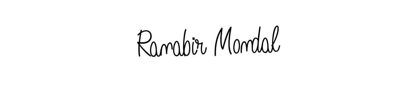 Also we have Ranabir Mondal name is the best signature style. Create professional handwritten signature collection using Angelique-Rose-font-FFP autograph style. Ranabir Mondal signature style 5 images and pictures png