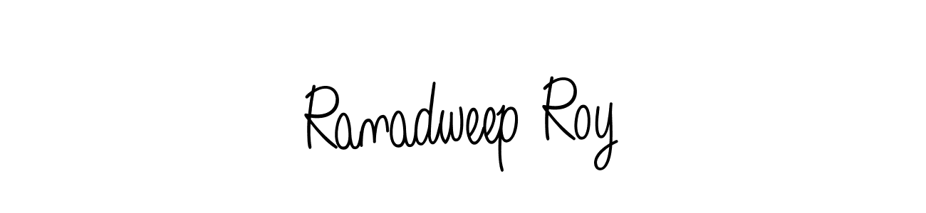 Ranadweep Roy stylish signature style. Best Handwritten Sign (Angelique-Rose-font-FFP) for my name. Handwritten Signature Collection Ideas for my name Ranadweep Roy. Ranadweep Roy signature style 5 images and pictures png