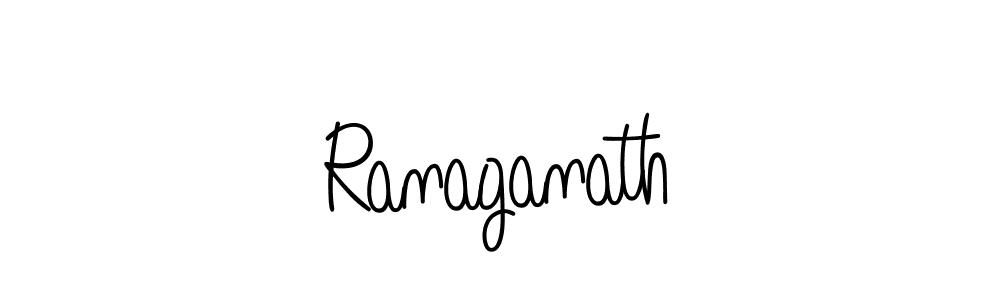 Use a signature maker to create a handwritten signature online. With this signature software, you can design (Angelique-Rose-font-FFP) your own signature for name Ranaganath. Ranaganath signature style 5 images and pictures png