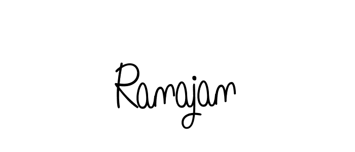 How to make Ranajan name signature. Use Angelique-Rose-font-FFP style for creating short signs online. This is the latest handwritten sign. Ranajan signature style 5 images and pictures png