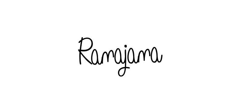 How to make Ranajana name signature. Use Angelique-Rose-font-FFP style for creating short signs online. This is the latest handwritten sign. Ranajana signature style 5 images and pictures png
