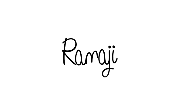 Design your own signature with our free online signature maker. With this signature software, you can create a handwritten (Angelique-Rose-font-FFP) signature for name Ranaji. Ranaji signature style 5 images and pictures png