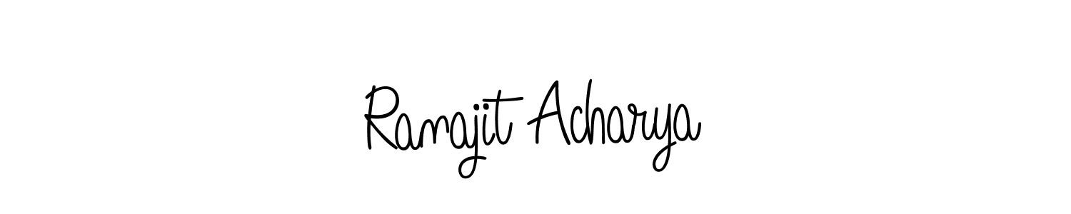 Make a short Ranajit Acharya signature style. Manage your documents anywhere anytime using Angelique-Rose-font-FFP. Create and add eSignatures, submit forms, share and send files easily. Ranajit Acharya signature style 5 images and pictures png