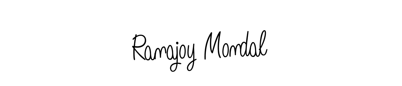 Make a beautiful signature design for name Ranajoy Mondal. With this signature (Angelique-Rose-font-FFP) style, you can create a handwritten signature for free. Ranajoy Mondal signature style 5 images and pictures png