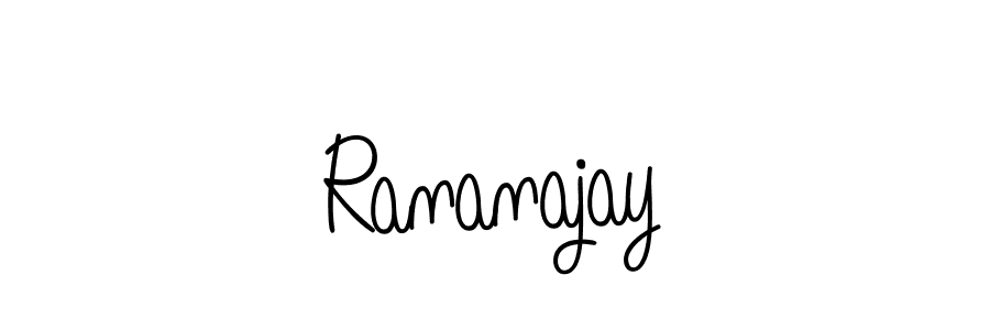 Use a signature maker to create a handwritten signature online. With this signature software, you can design (Angelique-Rose-font-FFP) your own signature for name Rananajay. Rananajay signature style 5 images and pictures png