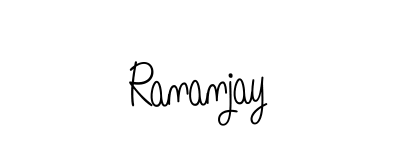 Design your own signature with our free online signature maker. With this signature software, you can create a handwritten (Angelique-Rose-font-FFP) signature for name Rananjay. Rananjay signature style 5 images and pictures png