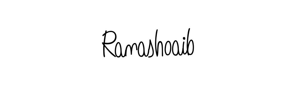 Ranashoaib stylish signature style. Best Handwritten Sign (Angelique-Rose-font-FFP) for my name. Handwritten Signature Collection Ideas for my name Ranashoaib. Ranashoaib signature style 5 images and pictures png