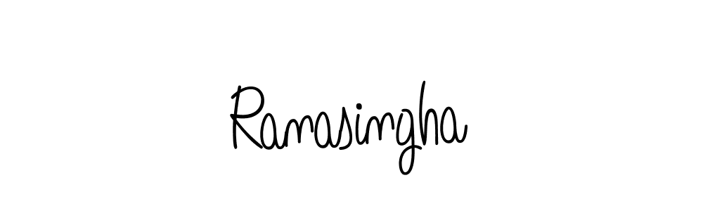 How to make Ranasingha name signature. Use Angelique-Rose-font-FFP style for creating short signs online. This is the latest handwritten sign. Ranasingha signature style 5 images and pictures png