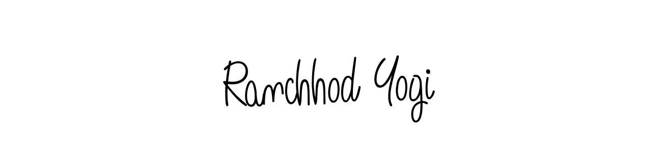 Design your own signature with our free online signature maker. With this signature software, you can create a handwritten (Angelique-Rose-font-FFP) signature for name Ranchhod Yogi. Ranchhod Yogi signature style 5 images and pictures png