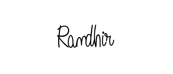 Design your own signature with our free online signature maker. With this signature software, you can create a handwritten (Angelique-Rose-font-FFP) signature for name Randhir. Randhir signature style 5 images and pictures png