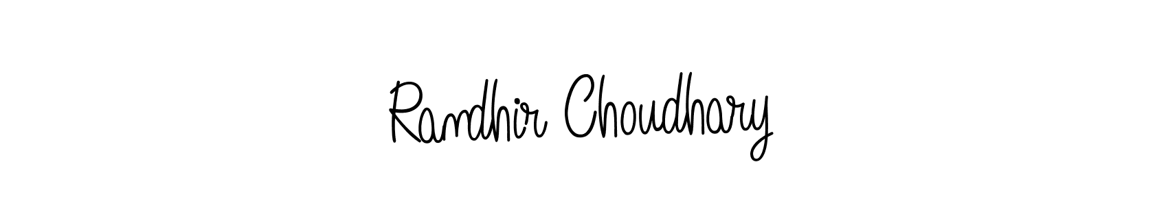 Make a beautiful signature design for name Randhir Choudhary. Use this online signature maker to create a handwritten signature for free. Randhir Choudhary signature style 5 images and pictures png