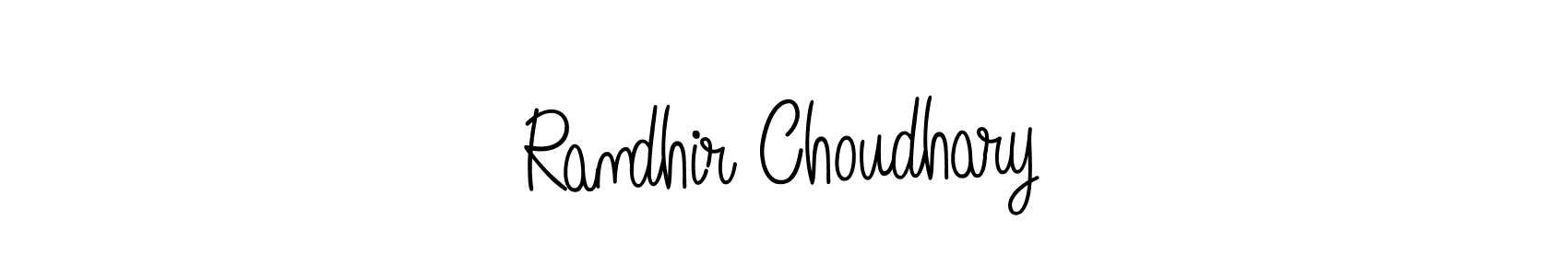 Make a beautiful signature design for name Randhir Choudhary. Use this online signature maker to create a handwritten signature for free. Randhir Choudhary signature style 5 images and pictures png