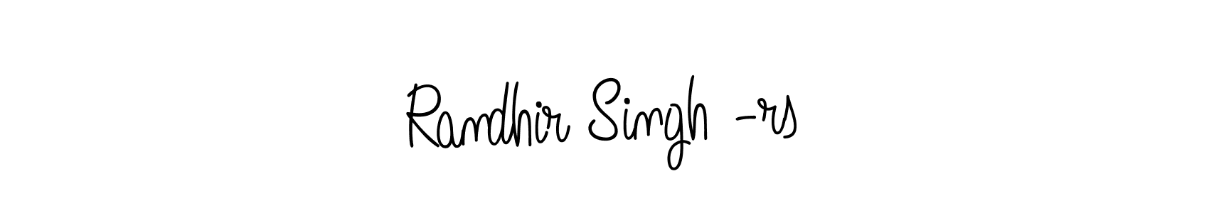 Randhir Singh -rs stylish signature style. Best Handwritten Sign (Angelique-Rose-font-FFP) for my name. Handwritten Signature Collection Ideas for my name Randhir Singh -rs. Randhir Singh -rs signature style 5 images and pictures png