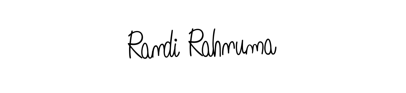 Once you've used our free online signature maker to create your best signature Angelique-Rose-font-FFP style, it's time to enjoy all of the benefits that Randi Rahnuma name signing documents. Randi Rahnuma signature style 5 images and pictures png