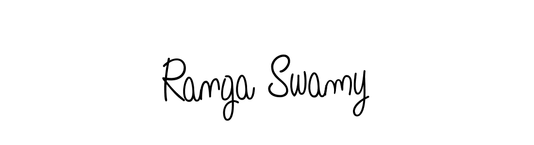 Create a beautiful signature design for name Ranga Swamy. With this signature (Angelique-Rose-font-FFP) fonts, you can make a handwritten signature for free. Ranga Swamy signature style 5 images and pictures png