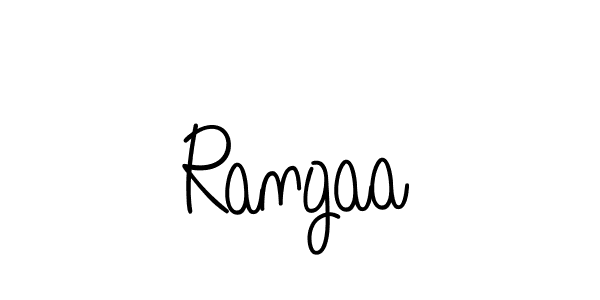 Design your own signature with our free online signature maker. With this signature software, you can create a handwritten (Angelique-Rose-font-FFP) signature for name Rangaa. Rangaa signature style 5 images and pictures png
