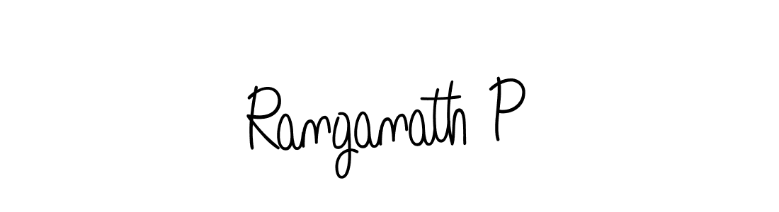 Use a signature maker to create a handwritten signature online. With this signature software, you can design (Angelique-Rose-font-FFP) your own signature for name Ranganath P. Ranganath P signature style 5 images and pictures png