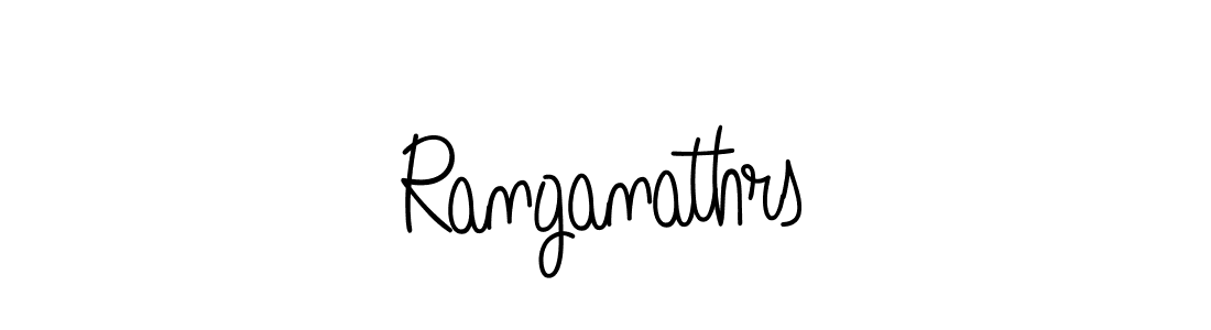 You should practise on your own different ways (Angelique-Rose-font-FFP) to write your name (Ranganathrs) in signature. don't let someone else do it for you. Ranganathrs signature style 5 images and pictures png