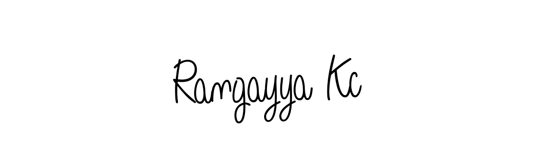 Make a beautiful signature design for name Rangayya Kc. Use this online signature maker to create a handwritten signature for free. Rangayya Kc signature style 5 images and pictures png