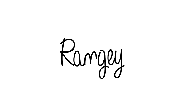 How to make Rangey name signature. Use Angelique-Rose-font-FFP style for creating short signs online. This is the latest handwritten sign. Rangey signature style 5 images and pictures png