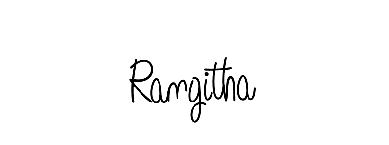 Rangitha stylish signature style. Best Handwritten Sign (Angelique-Rose-font-FFP) for my name. Handwritten Signature Collection Ideas for my name Rangitha. Rangitha signature style 5 images and pictures png