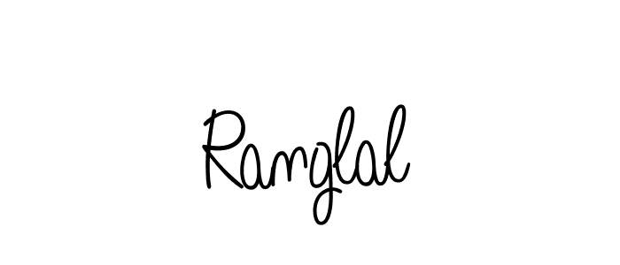 How to make Ranglal signature? Angelique-Rose-font-FFP is a professional autograph style. Create handwritten signature for Ranglal name. Ranglal signature style 5 images and pictures png