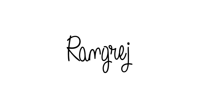 How to make Rangrej name signature. Use Angelique-Rose-font-FFP style for creating short signs online. This is the latest handwritten sign. Rangrej signature style 5 images and pictures png