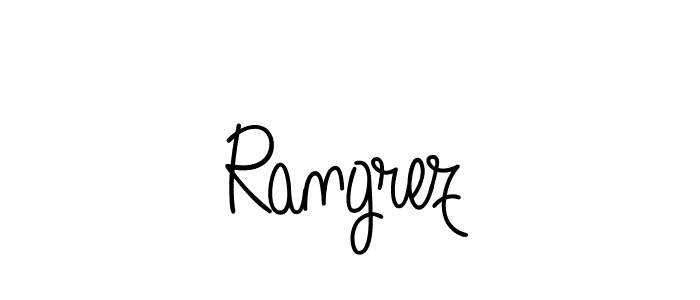 Make a beautiful signature design for name Rangrez. With this signature (Angelique-Rose-font-FFP) style, you can create a handwritten signature for free. Rangrez signature style 5 images and pictures png