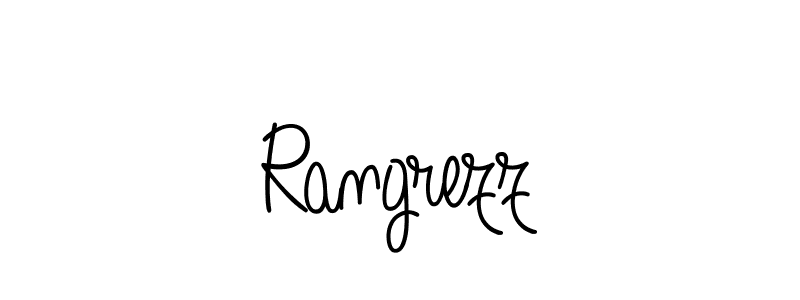 Design your own signature with our free online signature maker. With this signature software, you can create a handwritten (Angelique-Rose-font-FFP) signature for name Rangrezz. Rangrezz signature style 5 images and pictures png