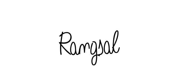 Rangsal stylish signature style. Best Handwritten Sign (Angelique-Rose-font-FFP) for my name. Handwritten Signature Collection Ideas for my name Rangsal. Rangsal signature style 5 images and pictures png