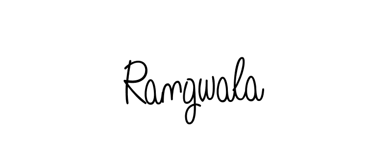 How to make Rangwala name signature. Use Angelique-Rose-font-FFP style for creating short signs online. This is the latest handwritten sign. Rangwala signature style 5 images and pictures png