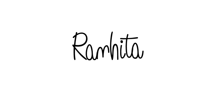 The best way (Angelique-Rose-font-FFP) to make a short signature is to pick only two or three words in your name. The name Ranhita include a total of six letters. For converting this name. Ranhita signature style 5 images and pictures png