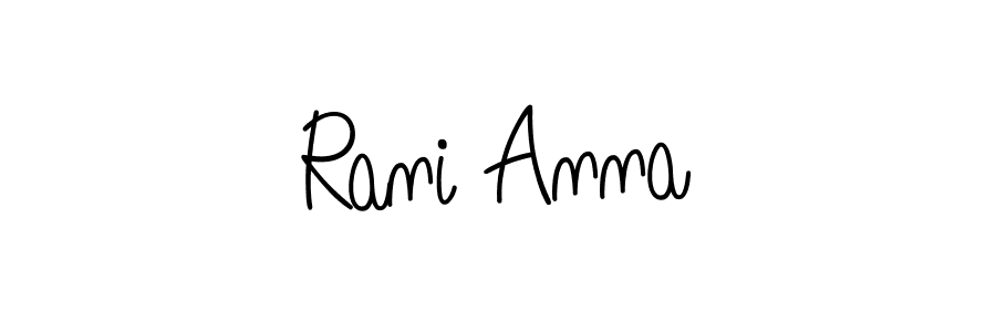 Also You can easily find your signature by using the search form. We will create Rani Anna name handwritten signature images for you free of cost using Angelique-Rose-font-FFP sign style. Rani Anna signature style 5 images and pictures png
