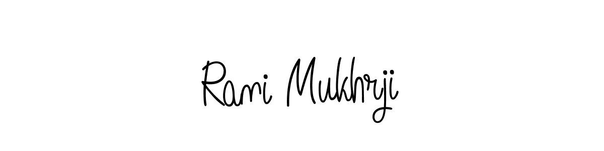 You can use this online signature creator to create a handwritten signature for the name Rani Mukhrji. This is the best online autograph maker. Rani Mukhrji signature style 5 images and pictures png
