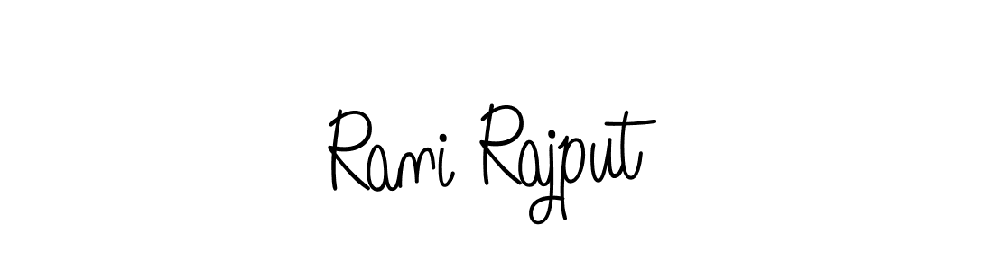 Create a beautiful signature design for name Rani Rajput. With this signature (Angelique-Rose-font-FFP) fonts, you can make a handwritten signature for free. Rani Rajput signature style 5 images and pictures png