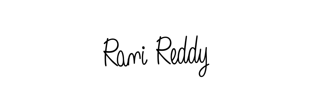 Also You can easily find your signature by using the search form. We will create Rani Reddy name handwritten signature images for you free of cost using Angelique-Rose-font-FFP sign style. Rani Reddy signature style 5 images and pictures png