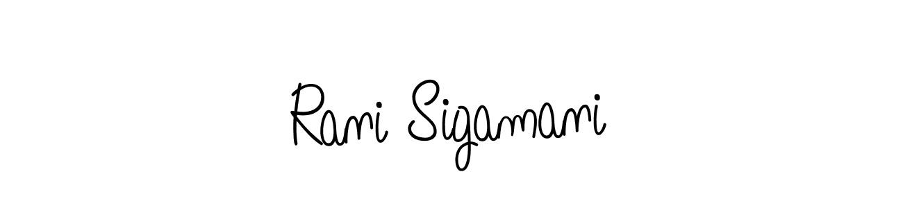 Once you've used our free online signature maker to create your best signature Angelique-Rose-font-FFP style, it's time to enjoy all of the benefits that Rani Sigamani name signing documents. Rani Sigamani signature style 5 images and pictures png