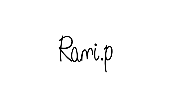 Design your own signature with our free online signature maker. With this signature software, you can create a handwritten (Angelique-Rose-font-FFP) signature for name Rani.p. Rani.p signature style 5 images and pictures png
