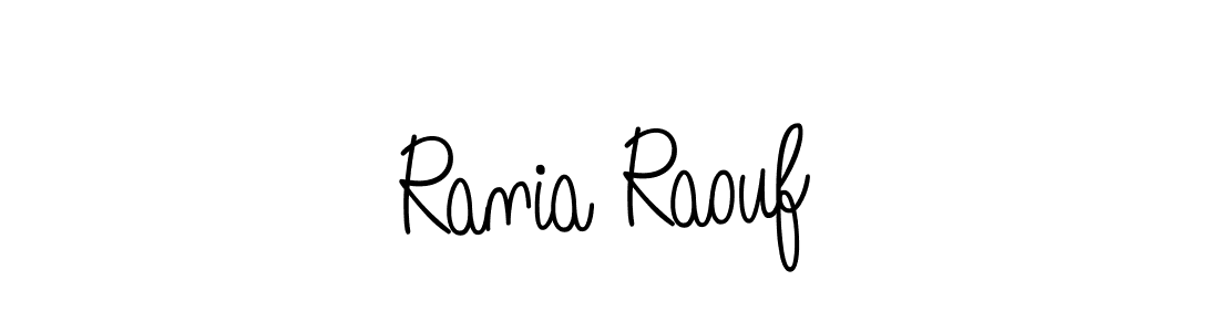 if you are searching for the best signature style for your name Rania Raouf. so please give up your signature search. here we have designed multiple signature styles  using Angelique-Rose-font-FFP. Rania Raouf signature style 5 images and pictures png