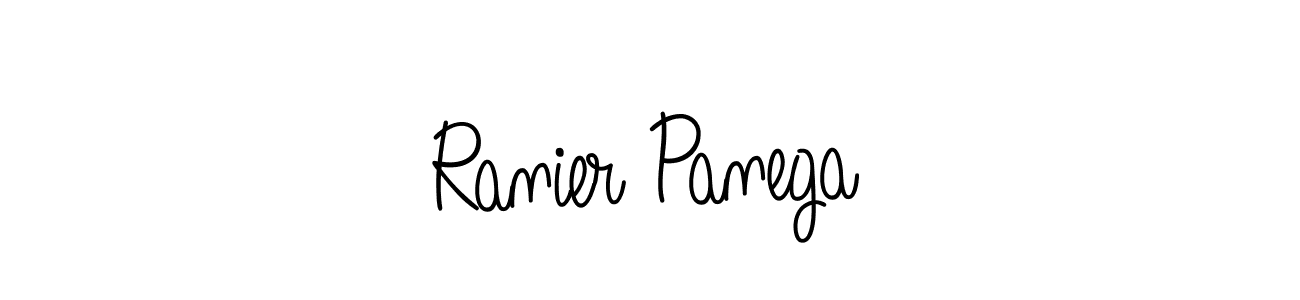 Make a beautiful signature design for name Ranier Panega. With this signature (Angelique-Rose-font-FFP) style, you can create a handwritten signature for free. Ranier Panega signature style 5 images and pictures png