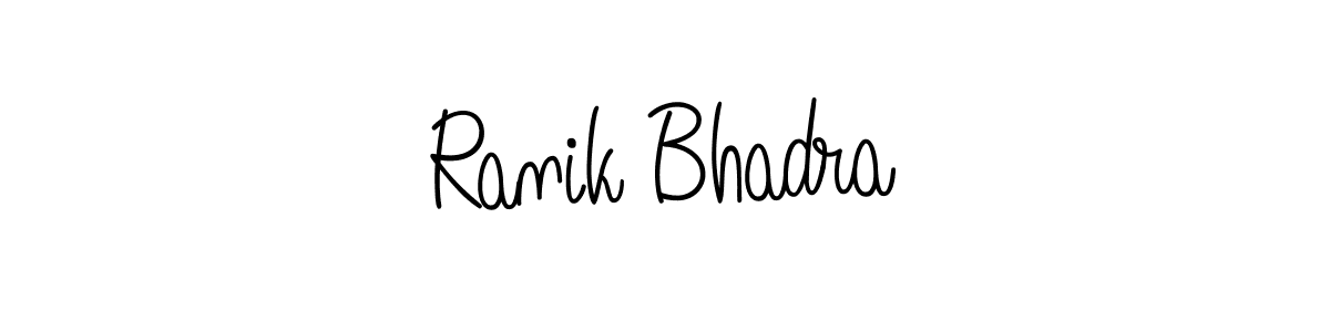 Create a beautiful signature design for name Ranik Bhadra. With this signature (Angelique-Rose-font-FFP) fonts, you can make a handwritten signature for free. Ranik Bhadra signature style 5 images and pictures png