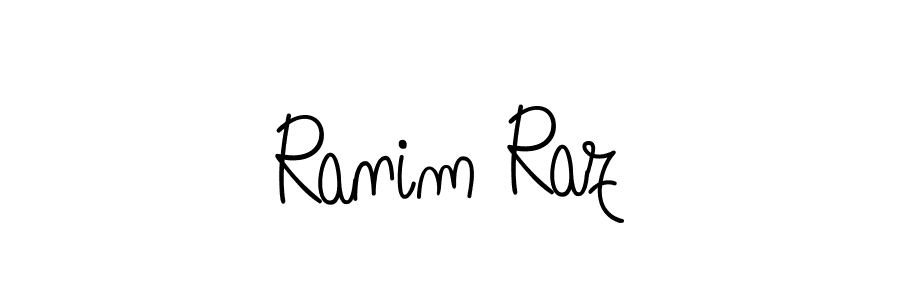 Design your own signature with our free online signature maker. With this signature software, you can create a handwritten (Angelique-Rose-font-FFP) signature for name Ranim Raz. Ranim Raz signature style 5 images and pictures png