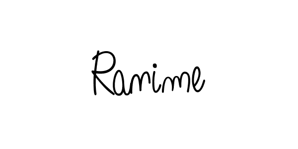 Create a beautiful signature design for name Ranime. With this signature (Angelique-Rose-font-FFP) fonts, you can make a handwritten signature for free. Ranime signature style 5 images and pictures png