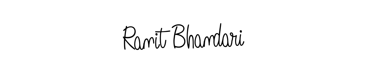 Create a beautiful signature design for name Ranit Bhandari. With this signature (Angelique-Rose-font-FFP) fonts, you can make a handwritten signature for free. Ranit Bhandari signature style 5 images and pictures png