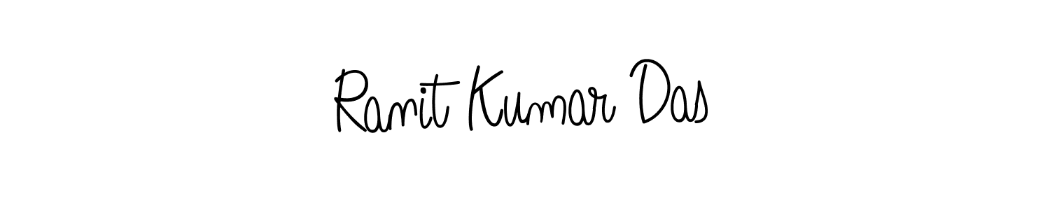 Ranit Kumar Das stylish signature style. Best Handwritten Sign (Angelique-Rose-font-FFP) for my name. Handwritten Signature Collection Ideas for my name Ranit Kumar Das. Ranit Kumar Das signature style 5 images and pictures png