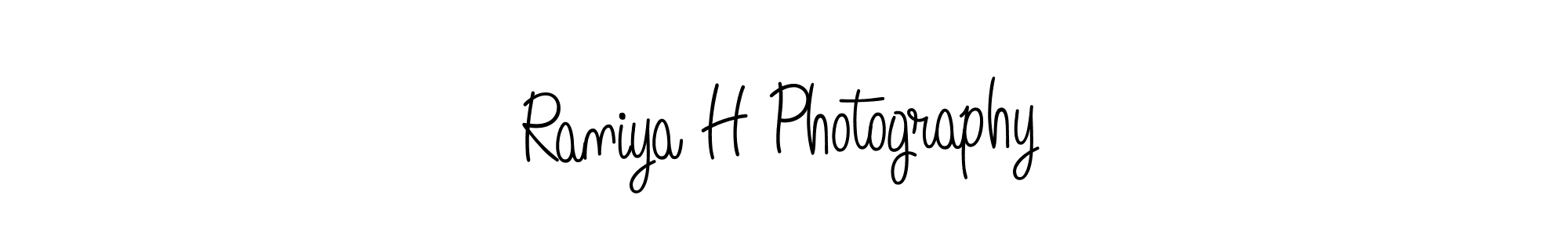 The best way (Angelique-Rose-font-FFP) to make a short signature is to pick only two or three words in your name. The name Raniya H Photography include a total of six letters. For converting this name. Raniya H Photography signature style 5 images and pictures png